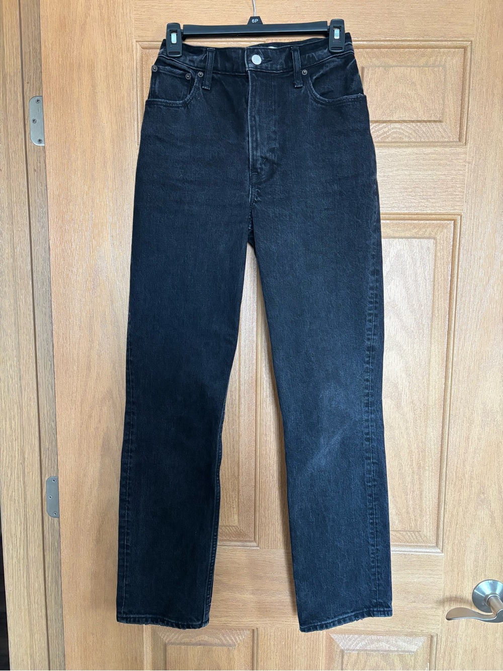 Abercrombie Curve Love 90s Straight Jeans in Black